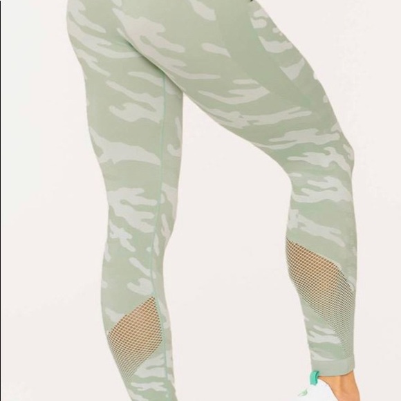Green camo seamless leggings - Picture 4 of 11